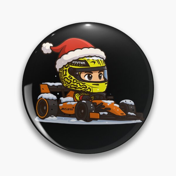 Item preview, Lando Norris ChristmasTheme Mclaren Formula 1 racing 2025 sticker for F1 fans designed and sold by Pink Polar F1.