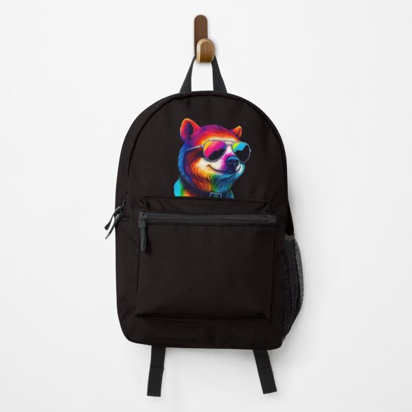 Artikelvorschau, Regenbogenhund mit Sonnenbrille – Funky Bunte Pop Art entworfen und verkauft von ArteeInnovation.