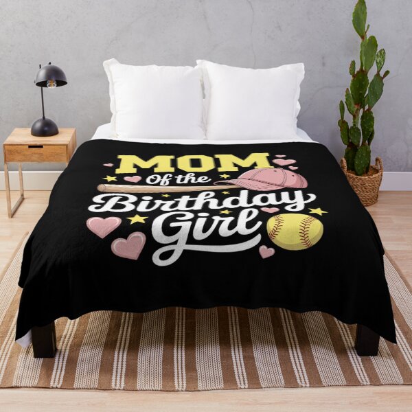 Item preview, Mom Of The Birthday Girl Softball Player Theme B-day Mommy designed and sold by AmparoBoyle.