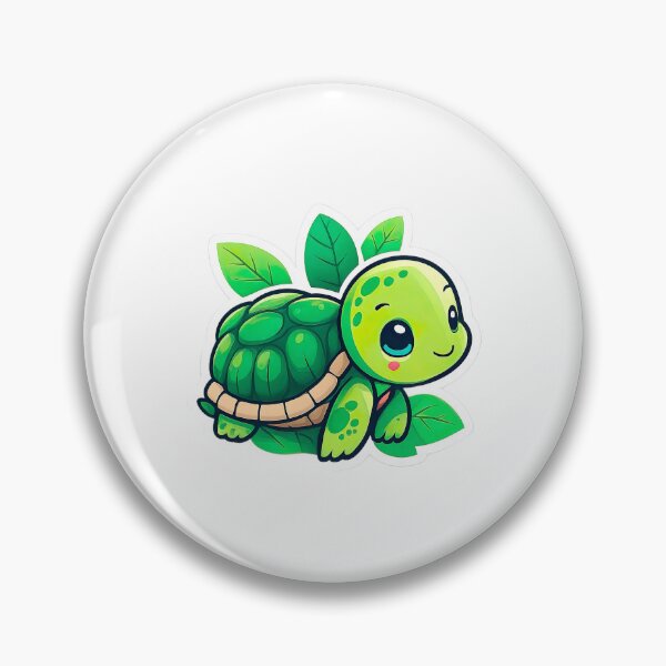 Item preview, Cute Kawaii Turtle – Adorable Cartoon Sea Animal designed and sold by ArteeInnovation.