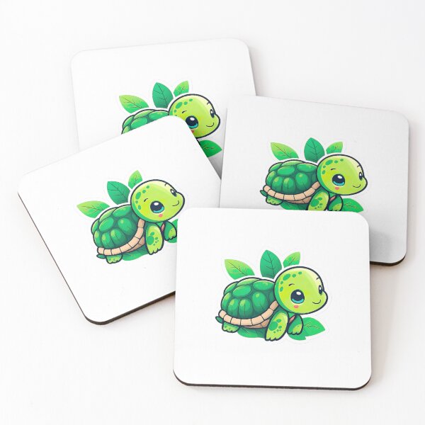 Item preview, Cute Kawaii Turtle – Adorable Cartoon Sea Animal designed and sold by ArteeInnovation.