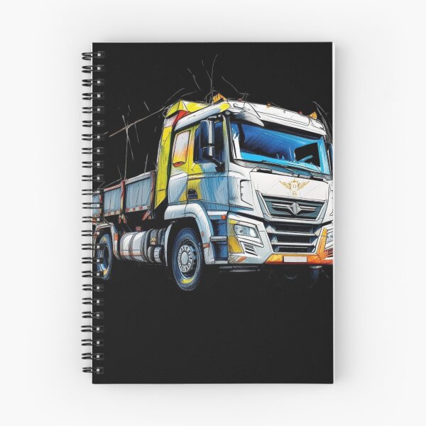 Item preview, Powerful Modern Truck Illustration on Black Background designed and sold by DM.