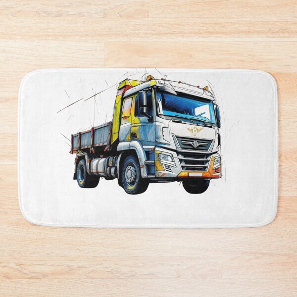 Item preview, Powerful Modern Truck Illustration on Black Background designed and sold by DM.