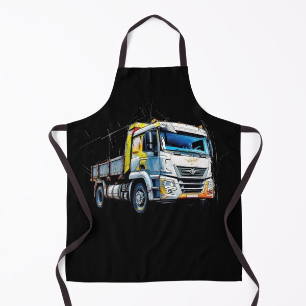 Item preview, Powerful Modern Truck Illustration on Black Background designed and sold by DM.