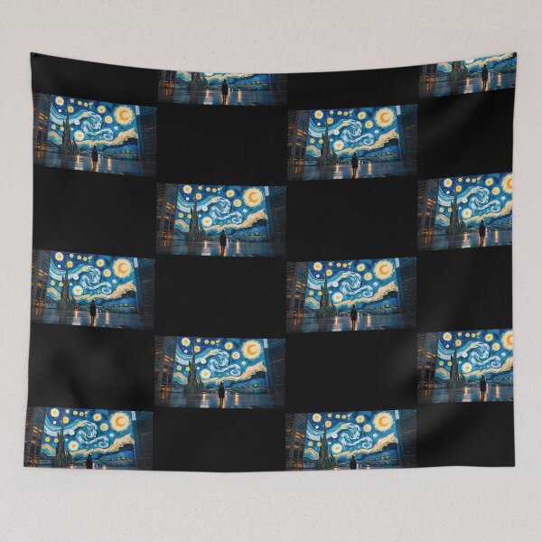 Item preview, Modern Starry Nights - Van Gogh Remix designed and sold by Dravienart.