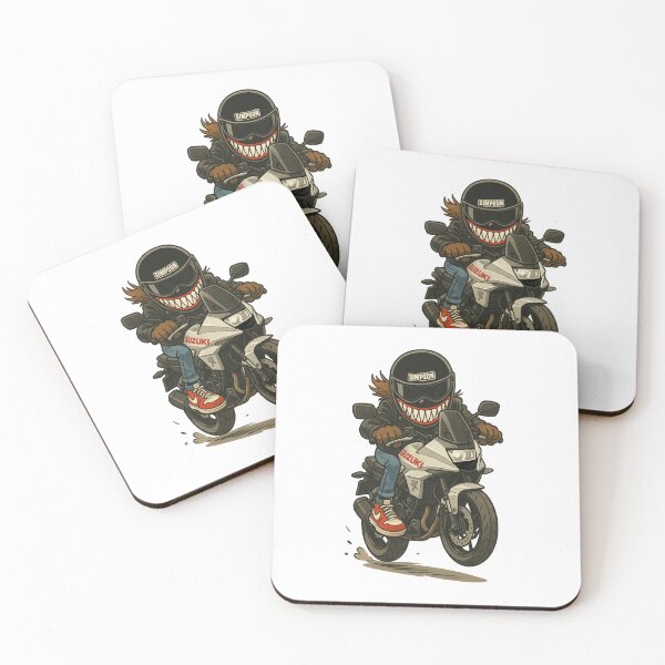 Item preview, Retro Katana Biker Cartoon – 80s Motorcycle Art designed and sold by MAF_Merch.