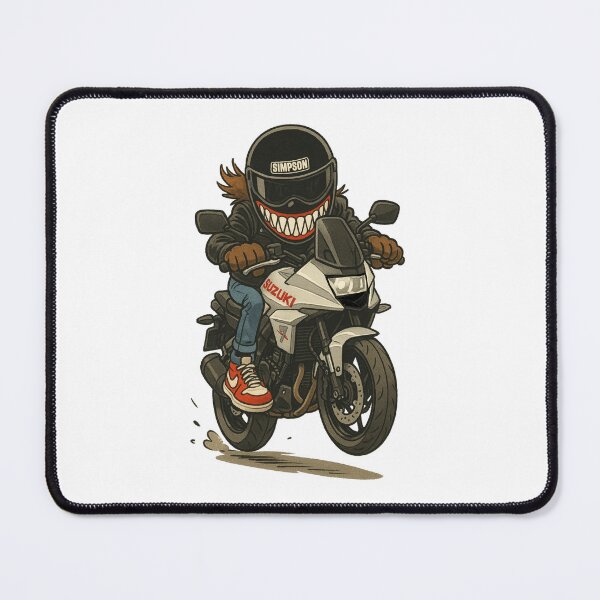 Item preview, Retro Katana Biker Cartoon – 80s Motorcycle Art designed and sold by MAF_Merch.