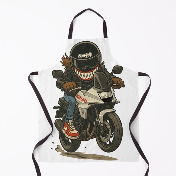 Item preview, Retro Katana Biker Cartoon – 80s Motorcycle Art designed and sold by MAF_Merch.