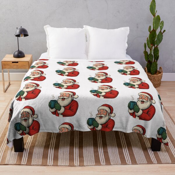 Item preview, Sassy Santa with Cocoa Funny Christmas designed and sold by Maryna_Reine.