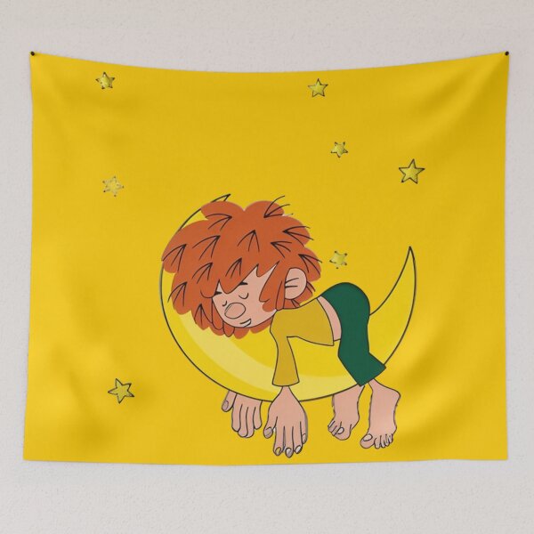 Item preview, Pumuckl sleeps on the moon designed and sold by DieViolettHund.