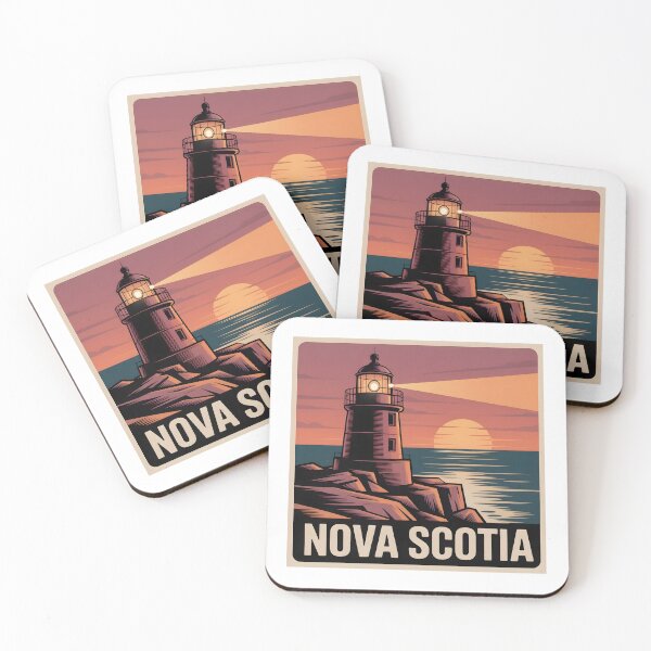 Item preview, Nova Scotia Lighthouse Sunset Design designed and sold by Paper Drip.
