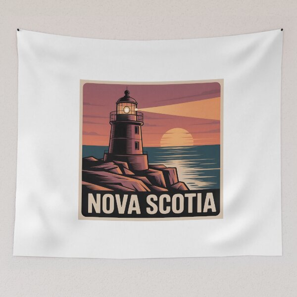 Item preview, Nova Scotia Lighthouse Sunset Design designed and sold by Paper Drip.