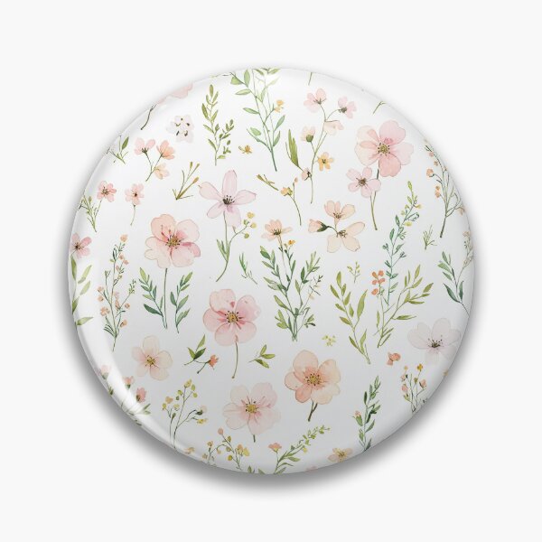 Item preview, Pink Watercolor And Ink Flowers designed and sold by CoolPixels.