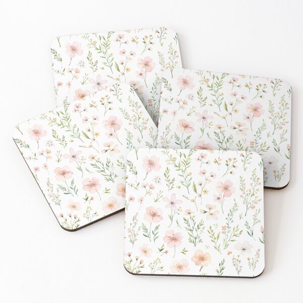 Item preview, Pink Watercolor And Ink Flowers designed and sold by CoolPixels.
