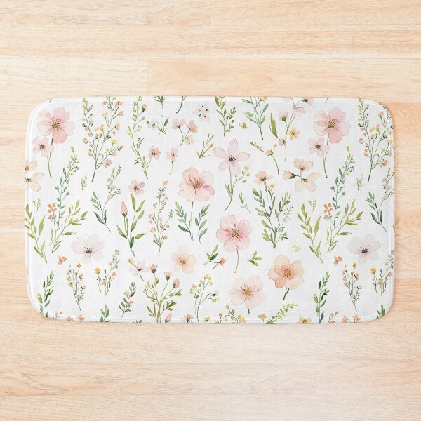 Item preview, Pink Watercolor And Ink Flowers designed and sold by CoolPixels.