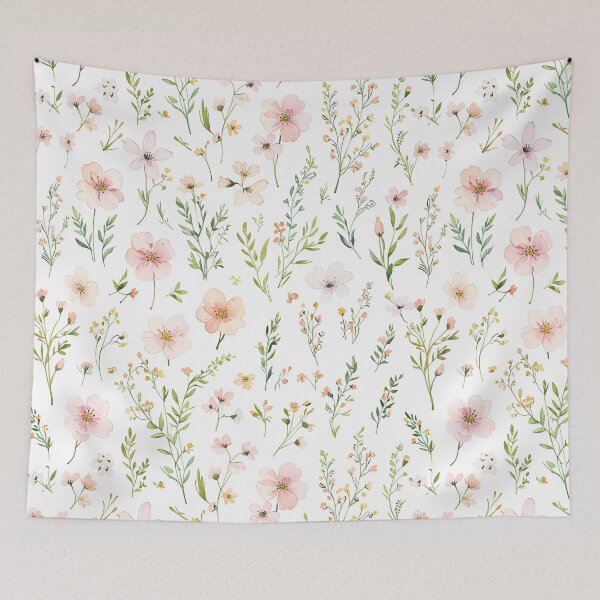 Item preview, Pink Watercolor And Ink Flowers designed and sold by CoolPixels.