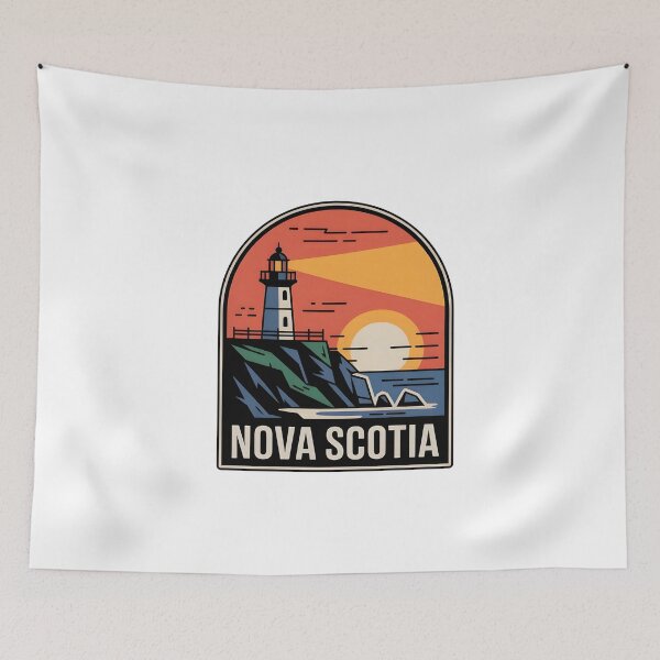 Item preview, Nova Scotia Lighthouse Sunset Design designed and sold by Paper Drip.