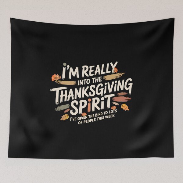 Item preview, I’m Really Into The Thanksgiving Spirit - The perfect gift for anyone who loves humor, turkeys, and the festive Thanksgiving spirit. designed and sold by ZyziowskyArt.