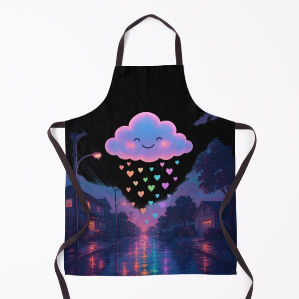 Item preview, Kawaii smiling cloud raining hearts designed and sold by Yuliik.