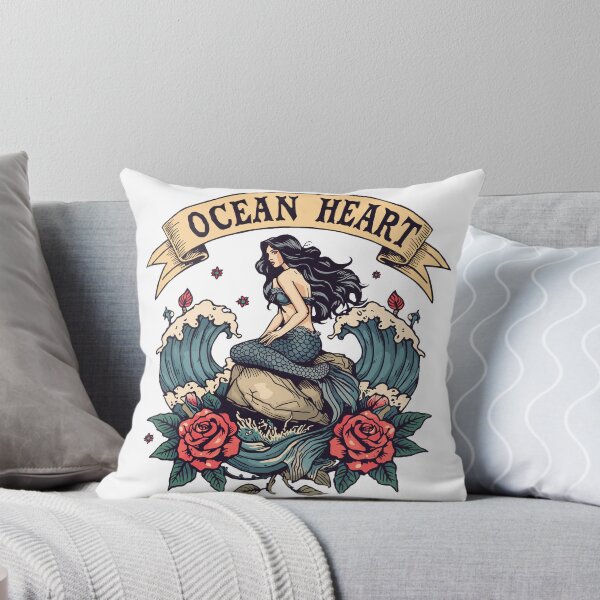 Item preview, Mystic Mermaid Ocean Heart designed and sold by Alahchin Art.