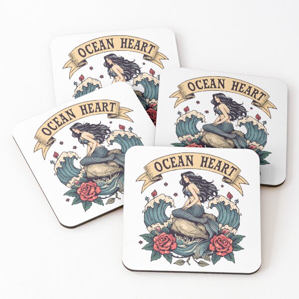 Item preview, Mystic Mermaid Ocean Heart designed and sold by Alahchin Art.