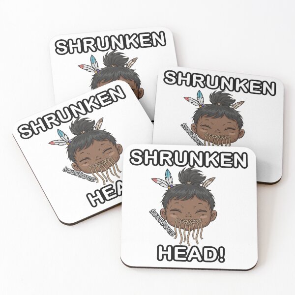 Item preview, Kawaii Shrunken Head Saying Shrunken Head! designed and sold by AdirondacKuriosities.