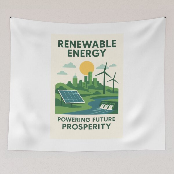 Item preview, Powering To The Future Through Renewable Energy designed and sold by Fabrifrank.