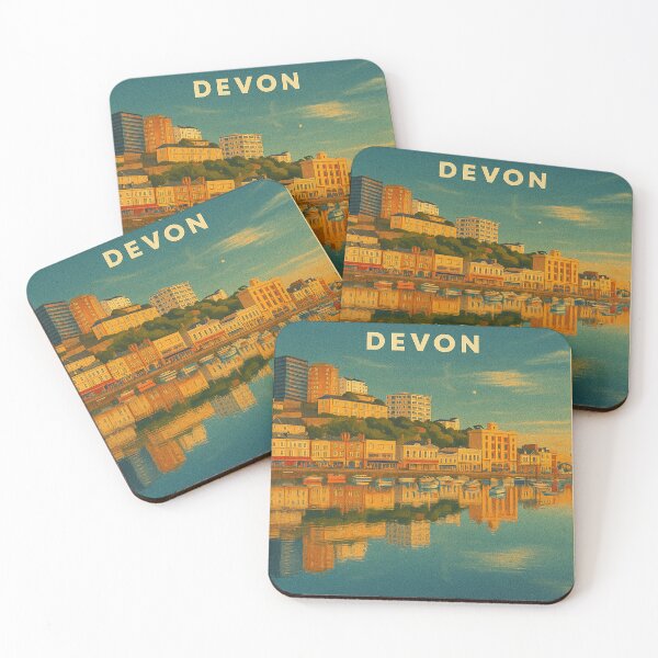 Item preview, Torquay Devon Retro Vintage Travel Poster designed and sold by GG WALL ART.