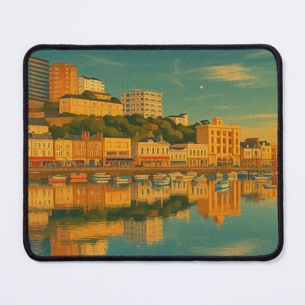 Item preview, Torquay Devon Retro Vintage Travel Poster designed and sold by GG WALL ART.