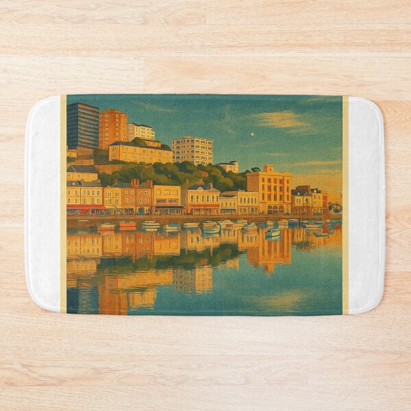 Item preview, Torquay Devon Retro Vintage Travel Poster designed and sold by GG WALL ART.