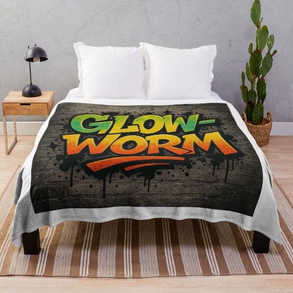 Item preview, Glow-Worm Graffiti Art – Neon Street Style Urban Design designed and sold by GarnerSupplyCo.