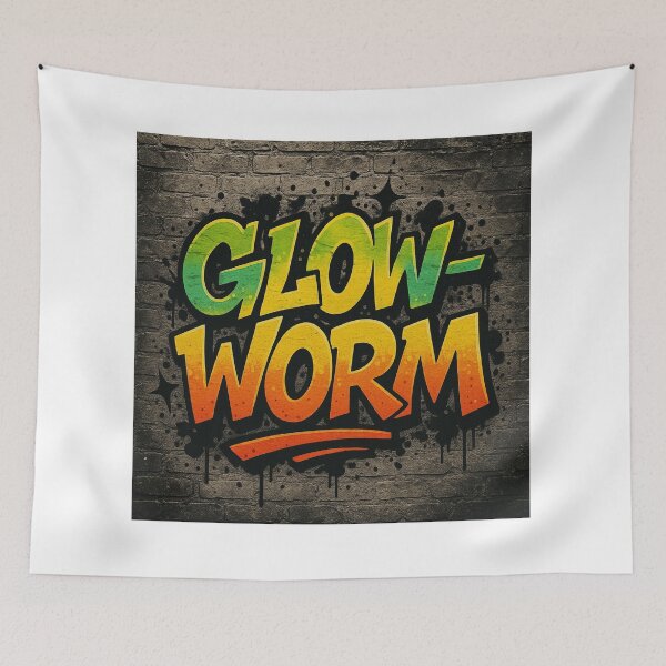 Item preview, Glow-Worm Graffiti Art – Neon Street Style Urban Design designed and sold by GarnerSupplyCo.