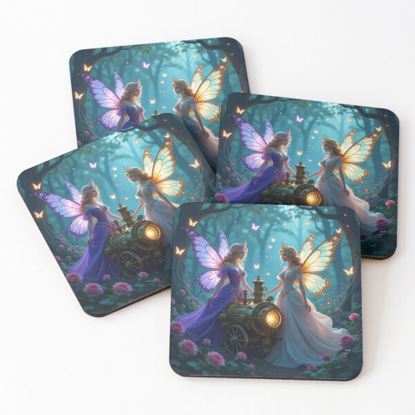Item preview, Fairy Glow & Steampunk Light – Magical encounter in the forest between technology, magic and natural poetry designed and sold by FotoworldEdel.