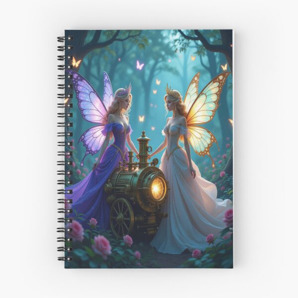 Item preview, Fairy Glow & Steampunk Light – Magical encounter in the forest between technology, magic and natural poetry designed and sold by FotoworldEdel.