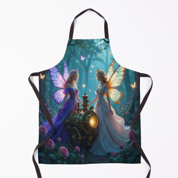 Item preview, Fairy Glow & Steampunk Light – Magical encounter in the forest between technology, magic and natural poetry designed and sold by FotoworldEdel.