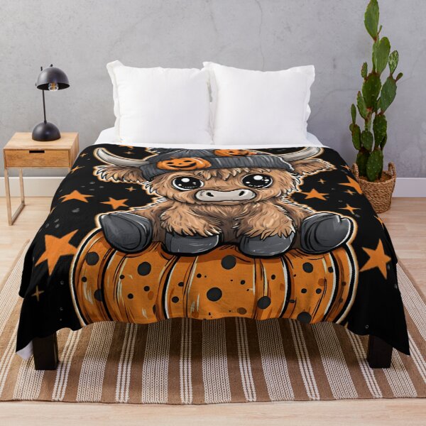 Item preview, Cute Highland Cow Halloween Shirt – Kawaii Pumpkin Patch Tee designed and sold by Zeraels.