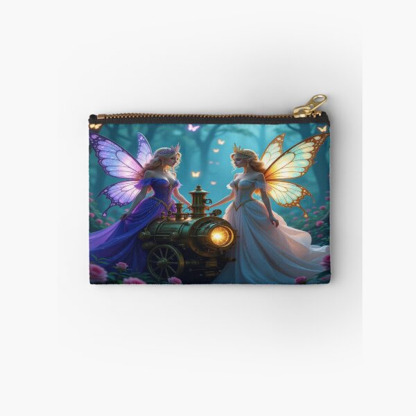 Item preview, Fairy Glow & Steampunk Light – Magical encounter in the forest between technology, magic and natural poetry designed and sold by FotoworldEdel.