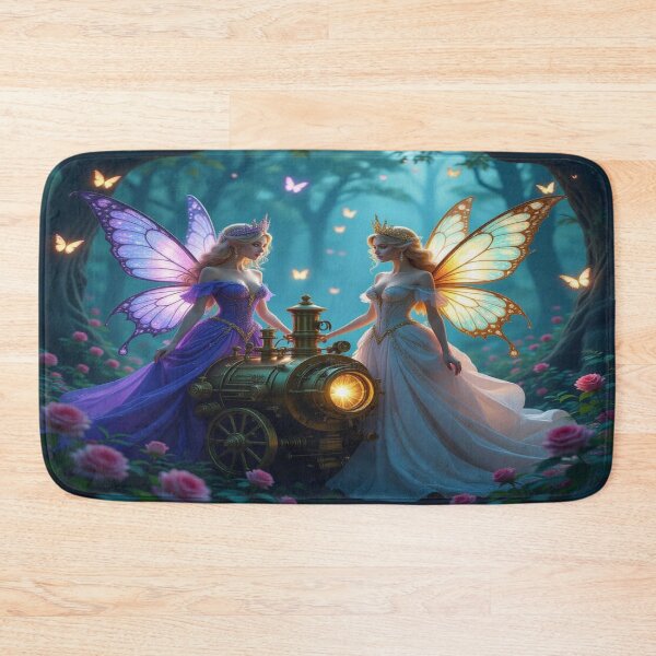 Item preview, Fairy Glow & Steampunk Light – Magical encounter in the forest between technology, magic and natural poetry designed and sold by FotoworldEdel.