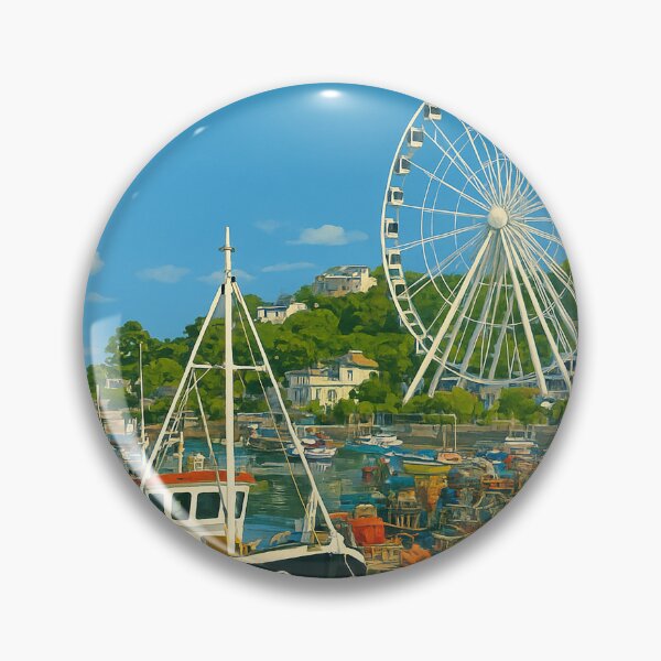 Item preview, Torquay Devon Retro Vintage Travel Poster designed and sold by GG WALL ART.