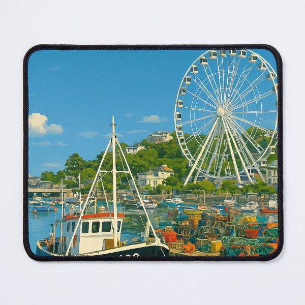 Item preview, Torquay Devon Retro Vintage Travel Poster designed and sold by GG WALL ART.