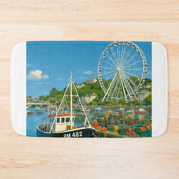Item preview, Torquay Devon Retro Vintage Travel Poster designed and sold by GG WALL ART.