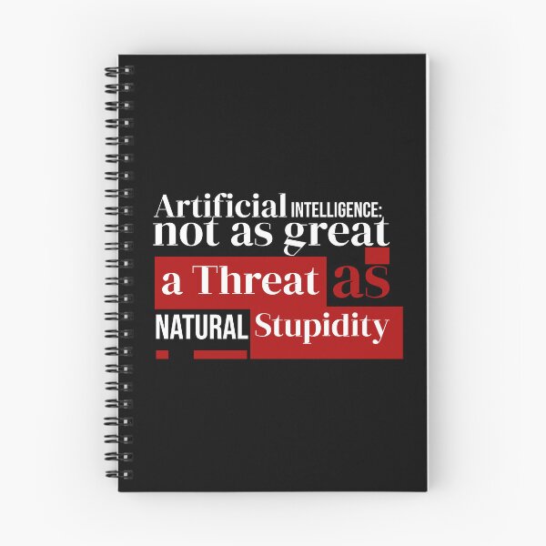 Item preview, Artificial Intelligence vs Natural Stupidity designed and sold by dudelinart.