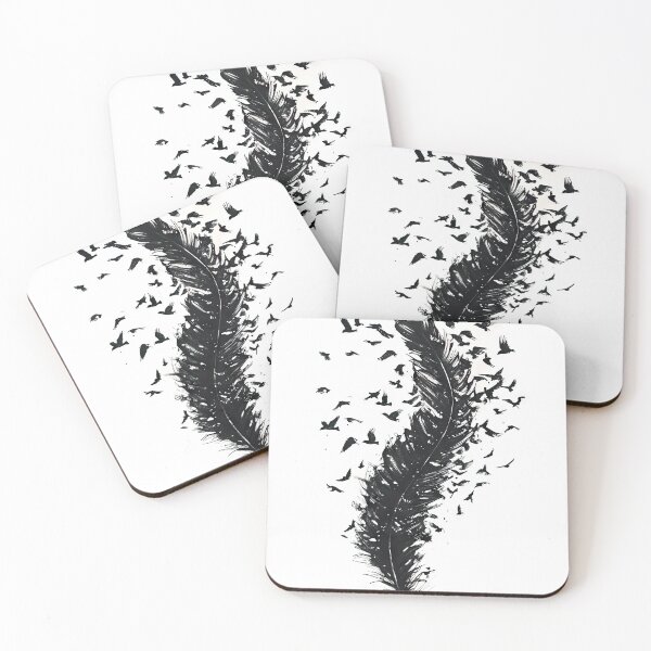 Item preview, Birds flying from feather designed and sold by thewandswant.