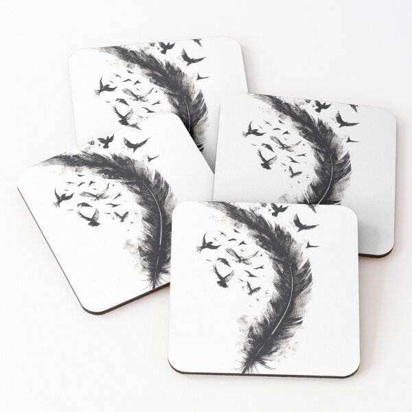 Item preview, Birds flying from feather designed and sold by thewandswant.