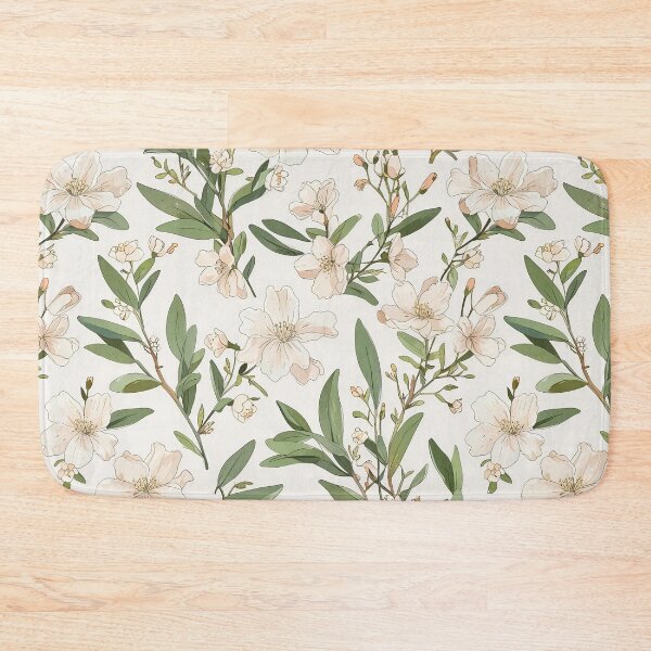 Item preview, Soft Pink Floral Pattern With Green Leaves designed and sold by CoolPixels.