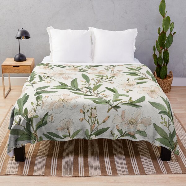 Item preview, Soft Pink Floral Pattern With Green Leaves designed and sold by CoolPixels.