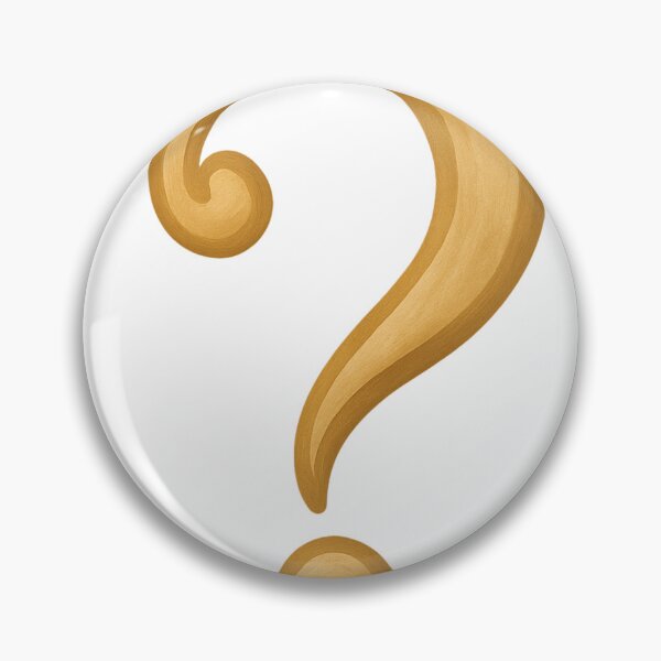 Item preview, Golden Question Mark – Elegant Calligraphy Symbol designed and sold by ZeMa-JA.