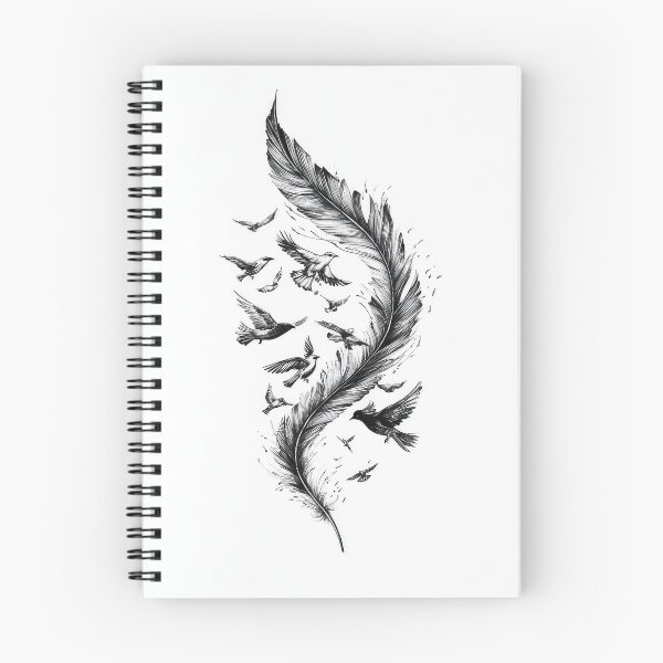 Item preview, Birds flying from feather designed and sold by thewandswant.