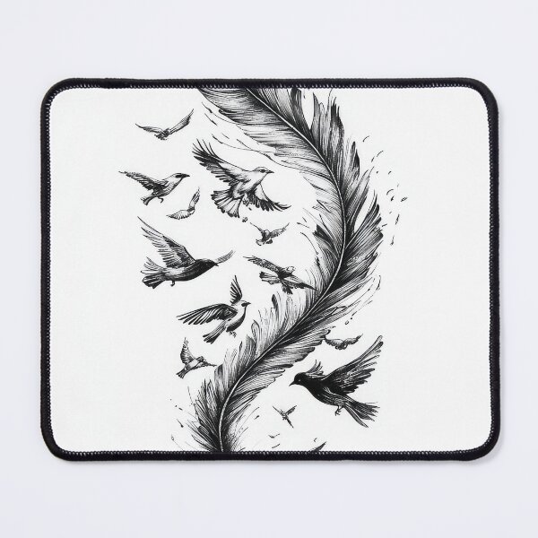 Item preview, Birds flying from feather designed and sold by thewandswant.