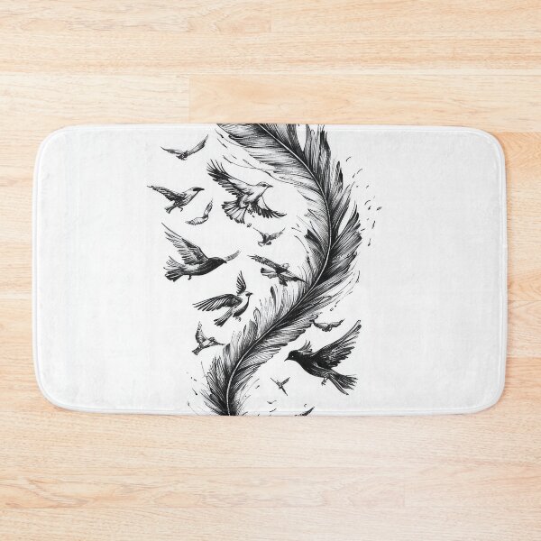 Item preview, Birds flying from feather designed and sold by thewandswant.